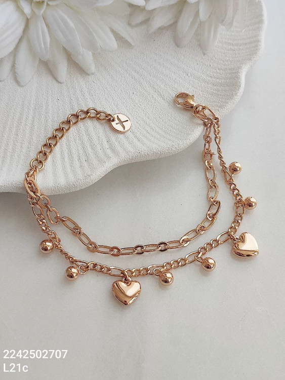 دستبند زنانه ژوپینگ مدل قلب جنس استیل