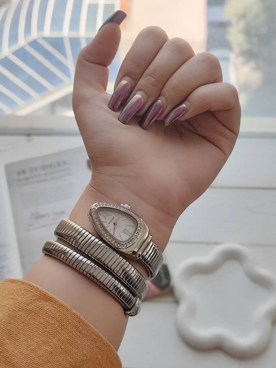 ساعت زنانه بولگاری بند ماری جنس استیل