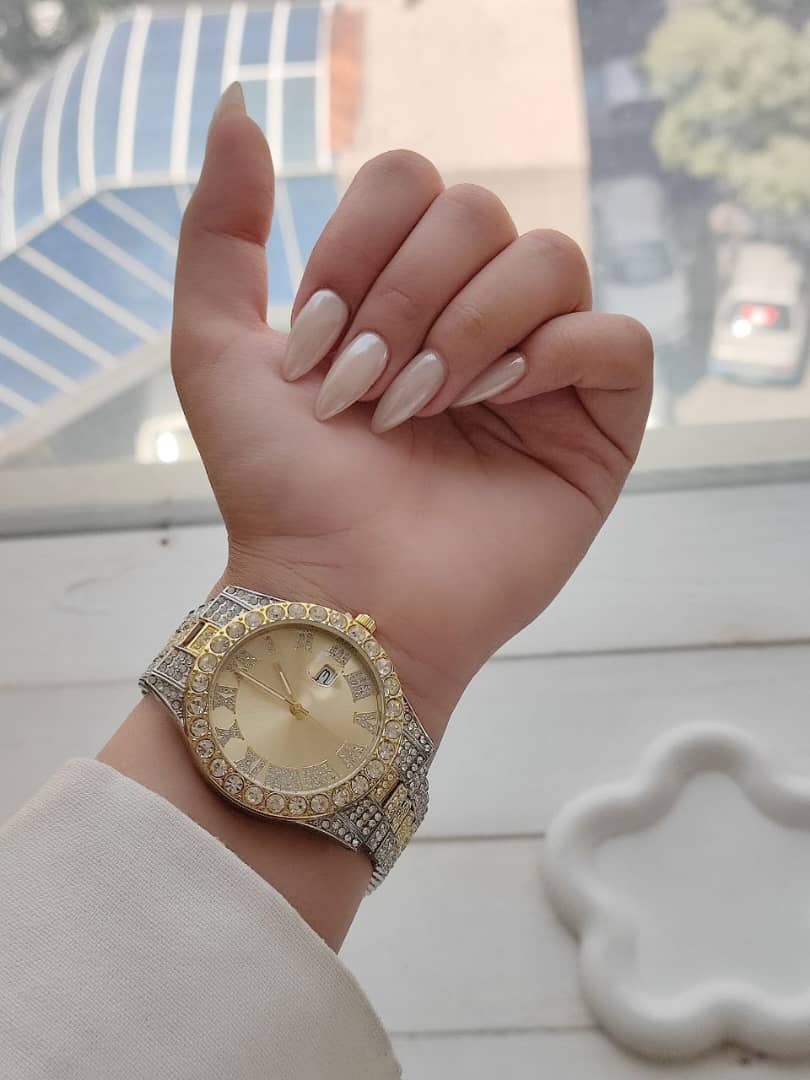ساعت زنانه طرح رولکس نگین‌دار