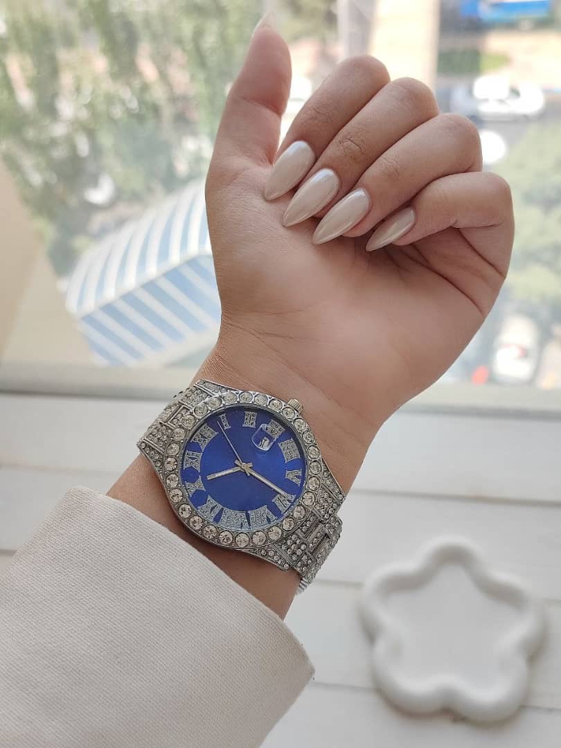 ساعت زنانه طرح رولکس نگین‌دار