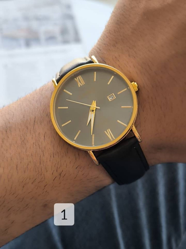 ساعت مچی مردانه مارک کاسیو CASIO بند چرم