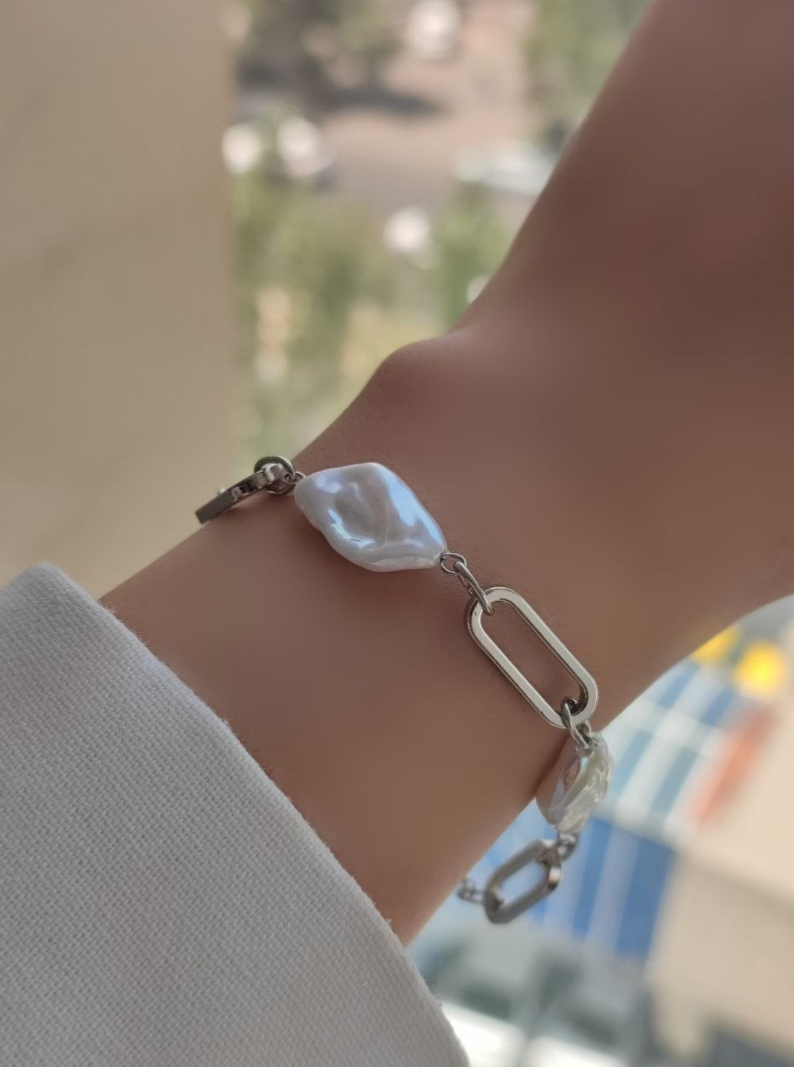 دستبند زنانه مارک ژوپینگ Xuping مدل مرواریدی