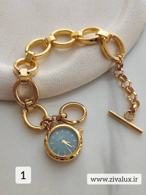 ساعت مچی زنانه مارک کورال CORAL قفل تی بند استیل