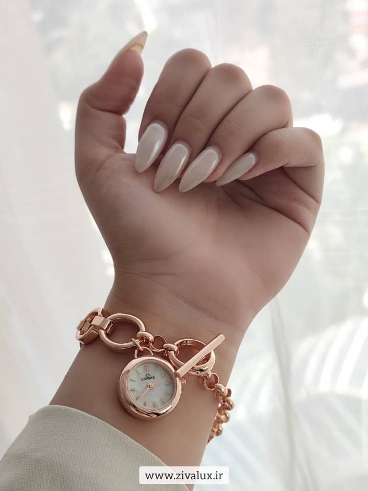 ساعت مچی زنانه مارک کورال قفل تی بند استیل