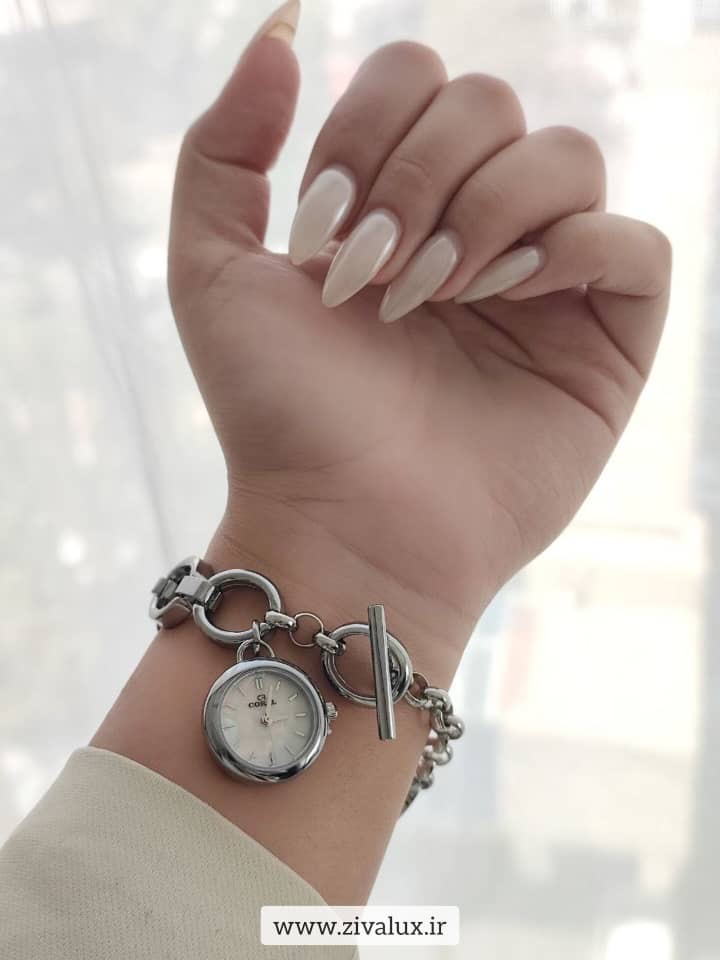 ساعت مچی زنانه مارک کورال قفل تی بند استیل