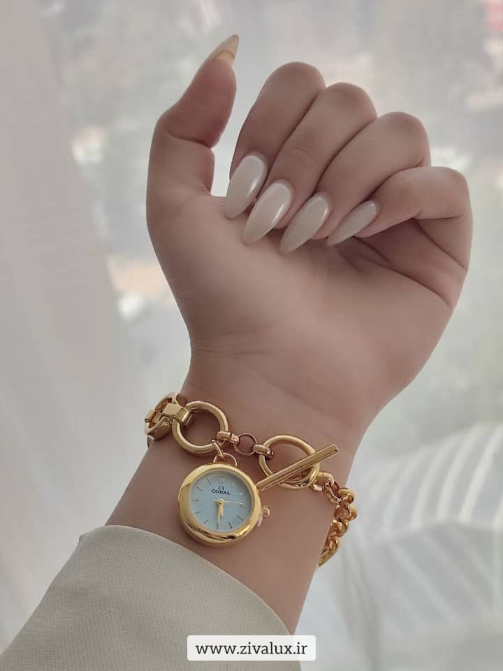 ساعت مچی زنانه مارک کورال قفل تی بند استیل