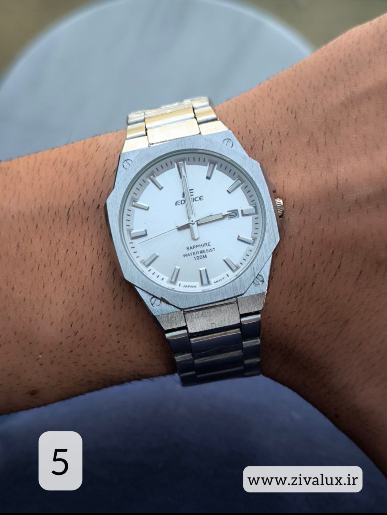 ساعت مچی مردانه مارک کاسیو CASIO مدل ادیفیس بند استیل