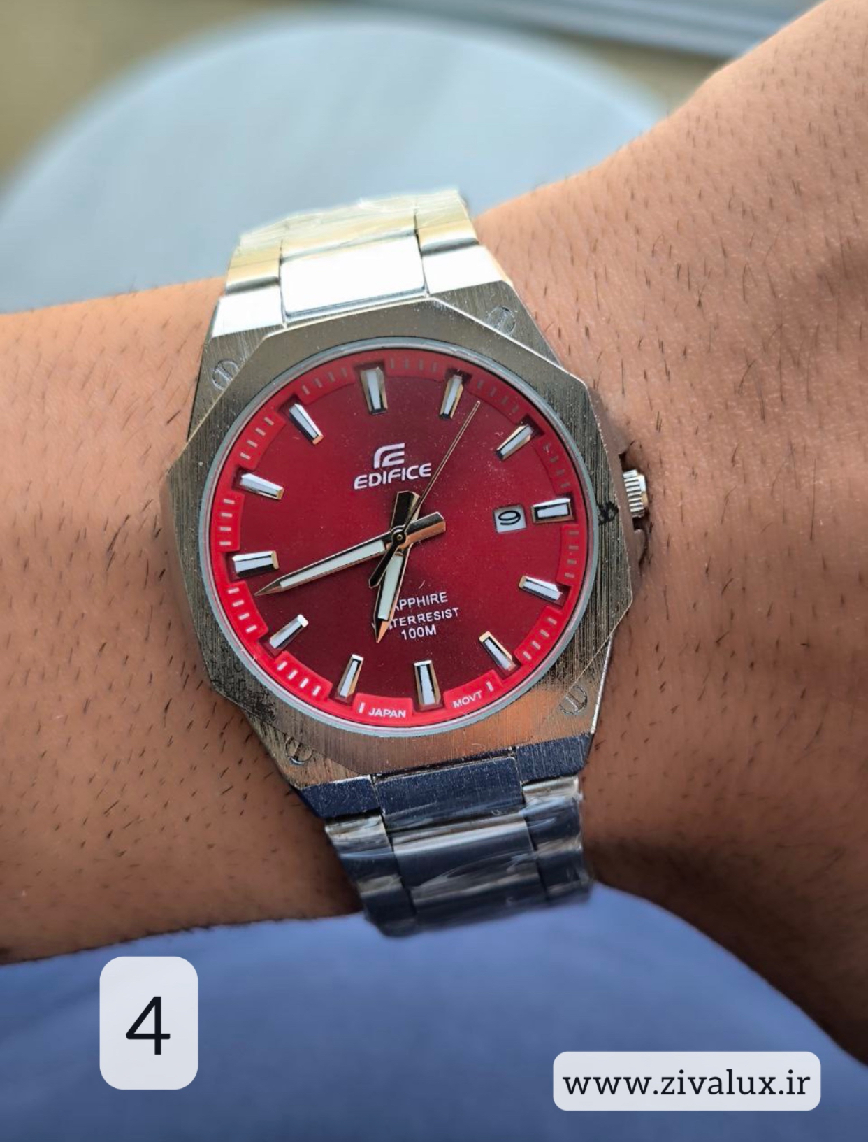 ساعت مچی مردانه مارک کاسیو CASIO مدل ادیفیس بند استیل