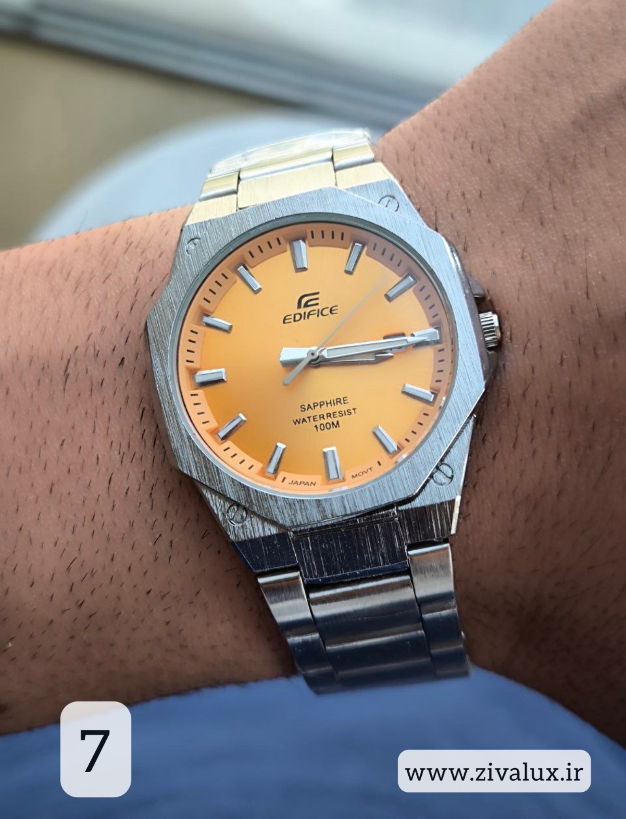 ساعت مچی مردانه مارک کاسیو CASIO مدل ادیفیس بند استیل