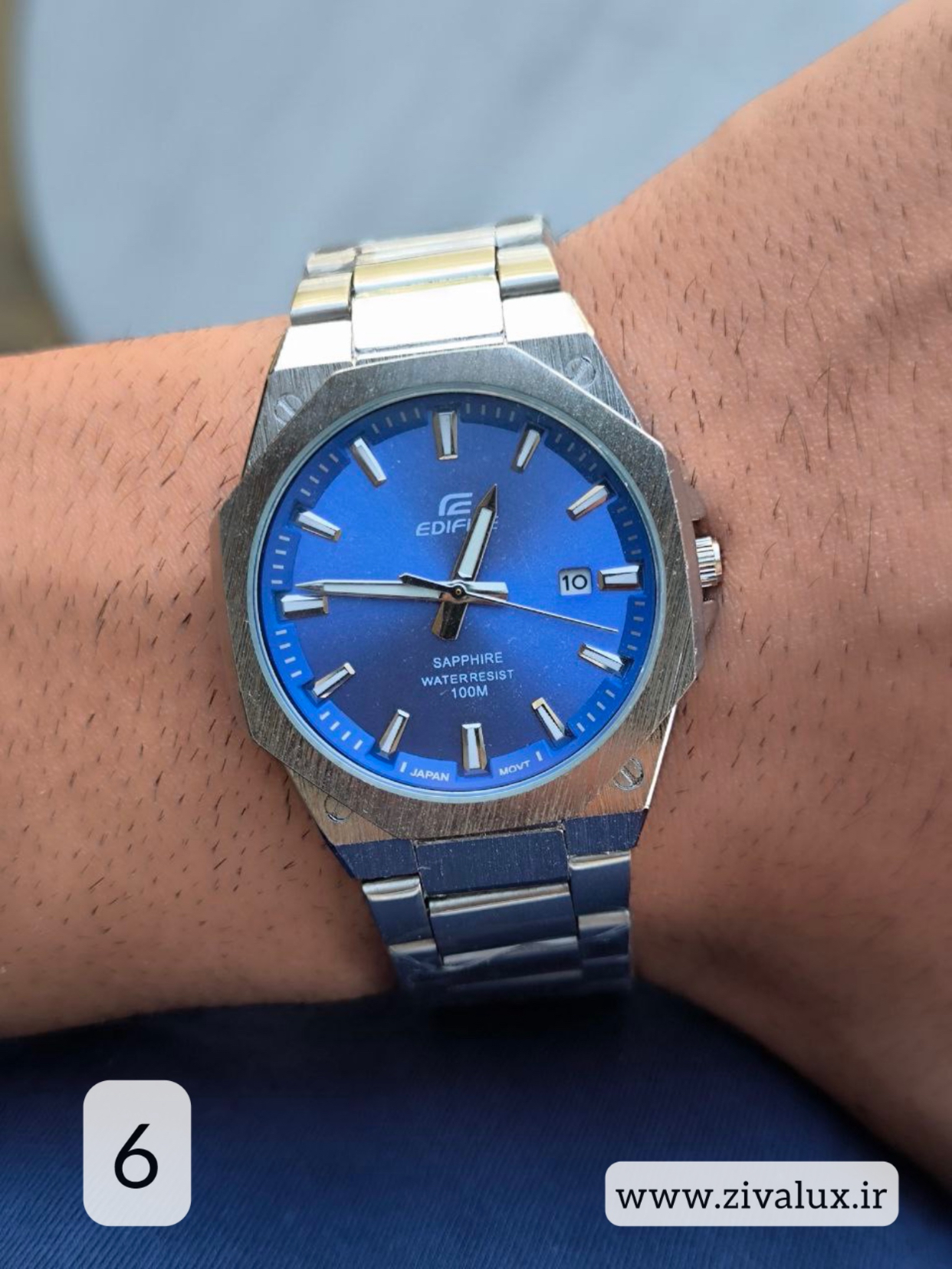 ساعت مچی مردانه مارک کاسیو CASIO مدل ادیفیس بند استیل
