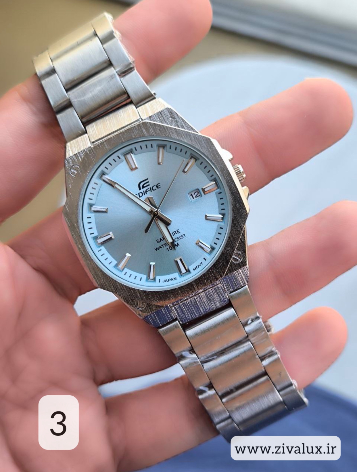 ساعت مچی مردانه مارک کاسیو CASIO مدل ادیفیس بند استیل