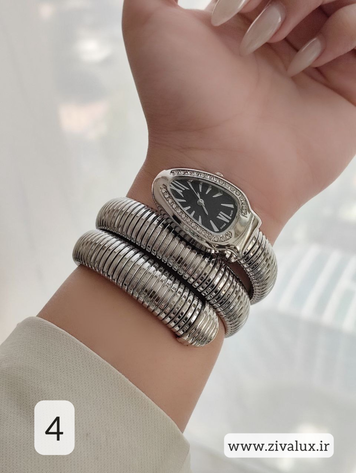 ساعت مچی زنانه بند ماری جنس استیل