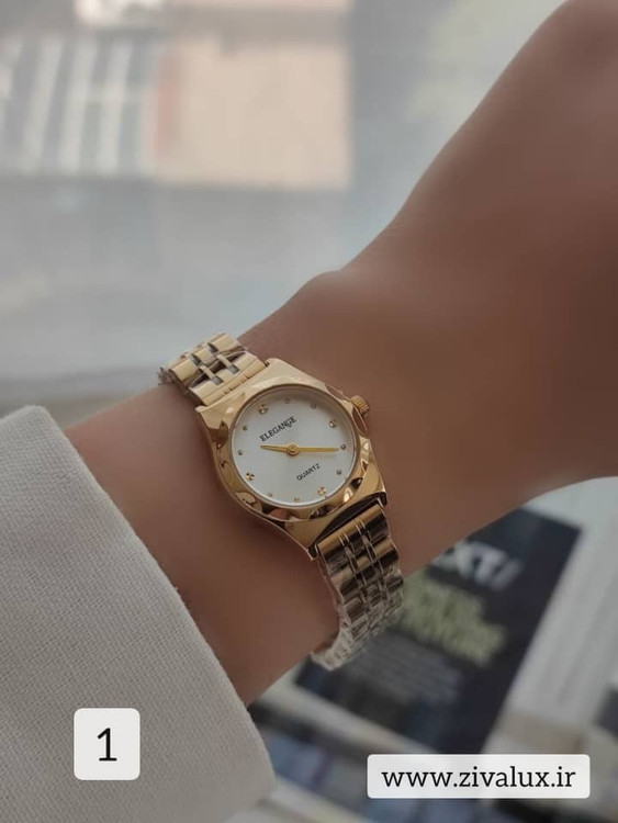 ساعت مچی زنانه مارک الگانس ELEGANCE موتور ژاپن بند استیل