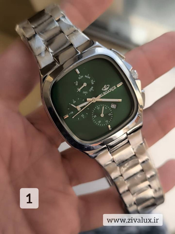 ساعت مچی مردانه مارک الگانس ELEGANCE طرح سه موتوره بند استیل