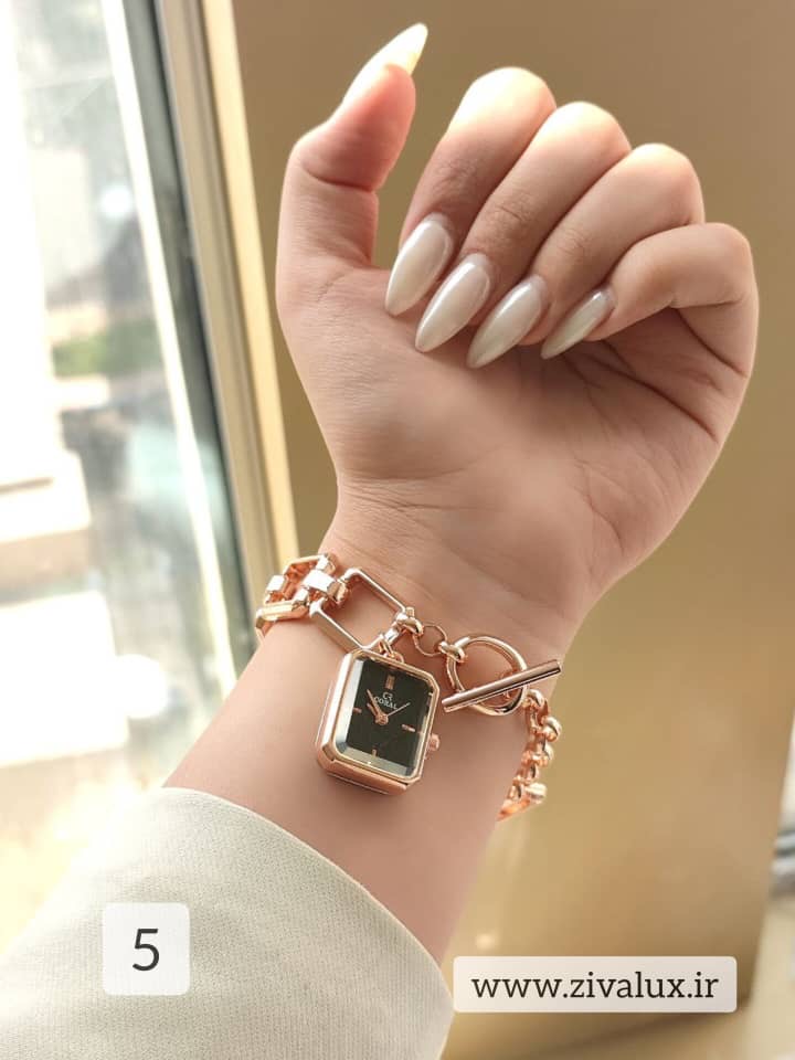 ساعت مچی زنانه مارک کورال CORAL قفل تی جنس استیل