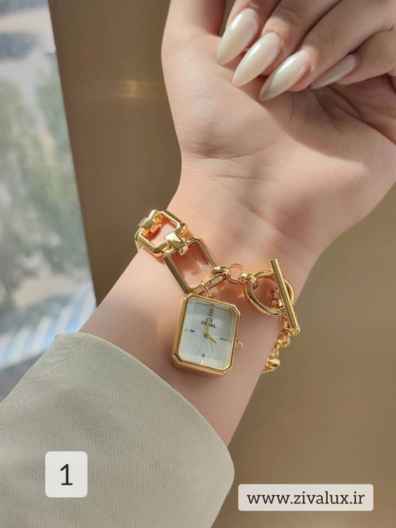 ساعت مچی زنانه مارک کورال CORAL قفل تی جنس استیل