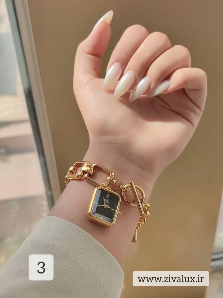 ساعت مچی زنانه مارک کورال CORAL قفل تی جنس استیل