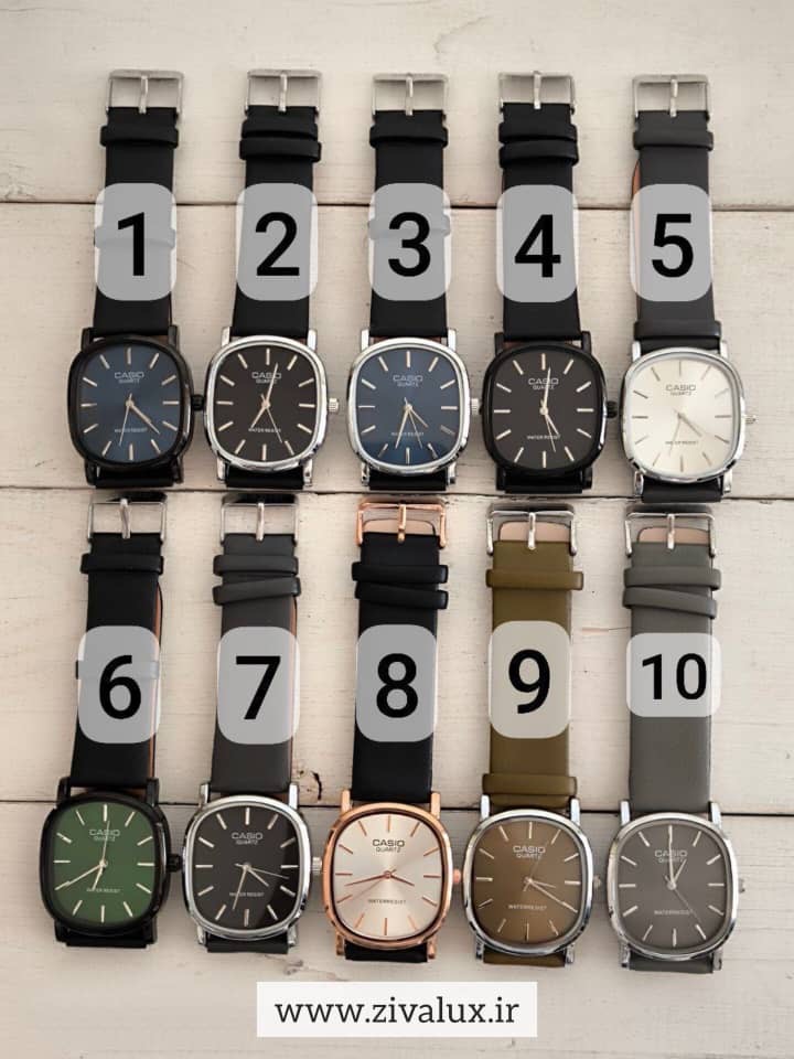 ساعت مچی مردانه مارک کاسیو CASIO بند چرم