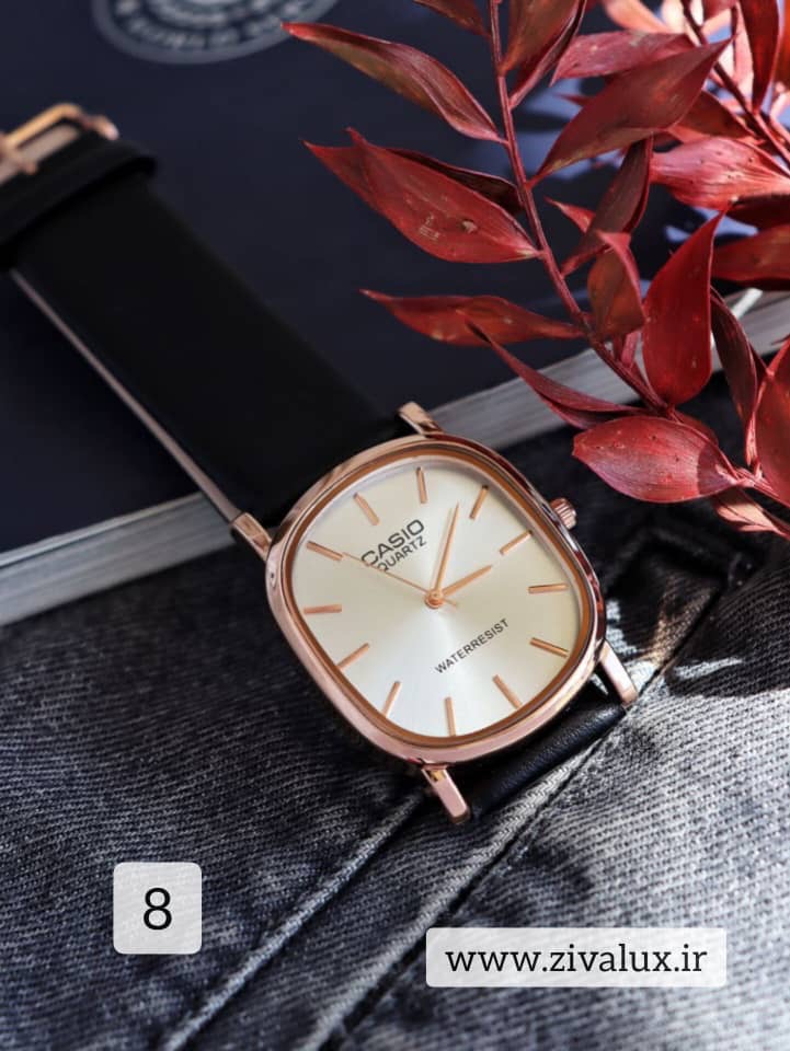 ساعت مچی مردانه مارک کاسیو CASIO بند چرم