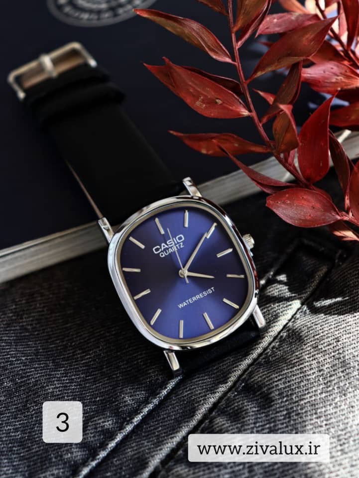 ساعت مچی مردانه مارک کاسیو CASIO بند چرم