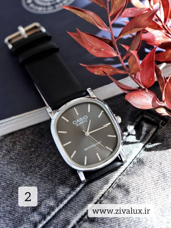 ساعت مچی مردانه مارک کاسیو CASIO بند چرم