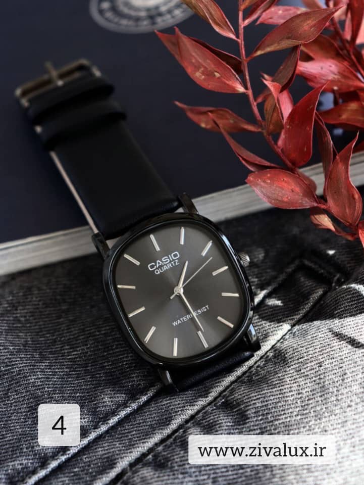 ساعت مچی مردانه مارک کاسیو CASIO بند چرم