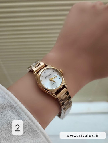 ساعت مچی زنانه مارک الگانس ELEGANCE موتور ژاپن بند استیل