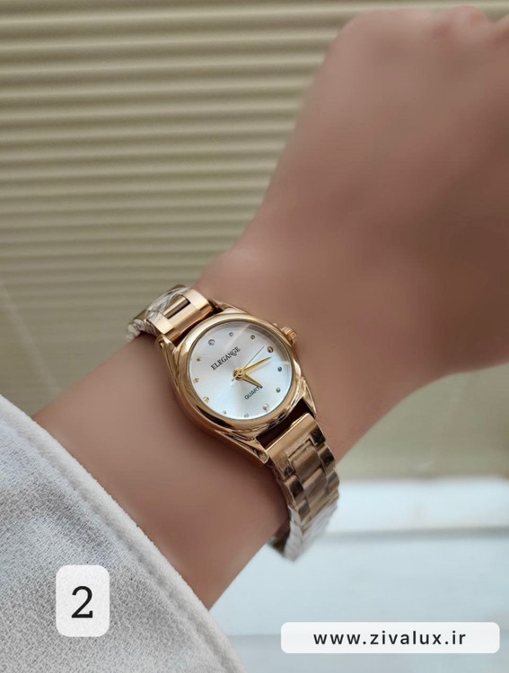 ساعت مچی زنانه مارک الگانس ELEGANCE موتور ژاپن بند استیل
