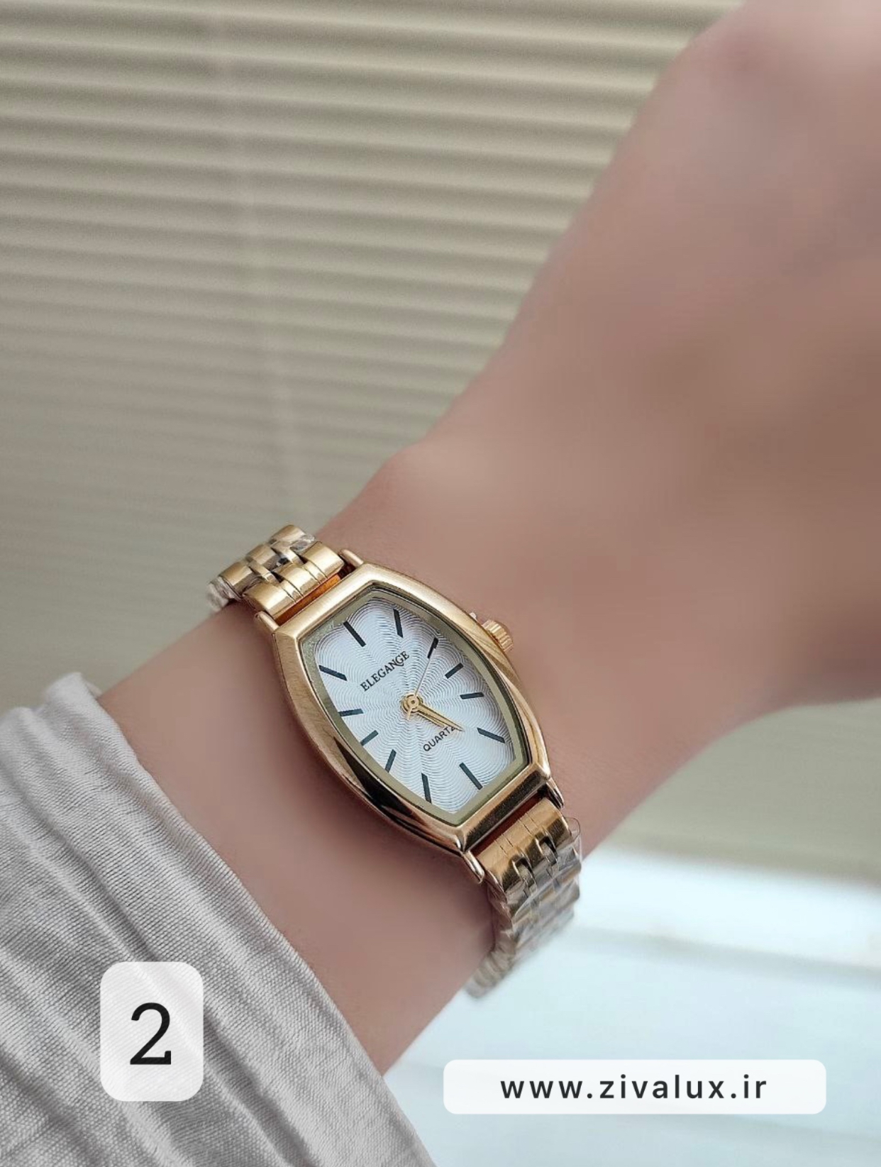 ساعت مچی زنانه مارک الگانس ELEGANCE موتور ژاپن بند استیل