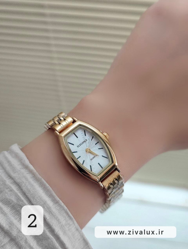 ساعت مچی زنانه مارک الگانس ELEGANCE موتور ژاپن بند استیل