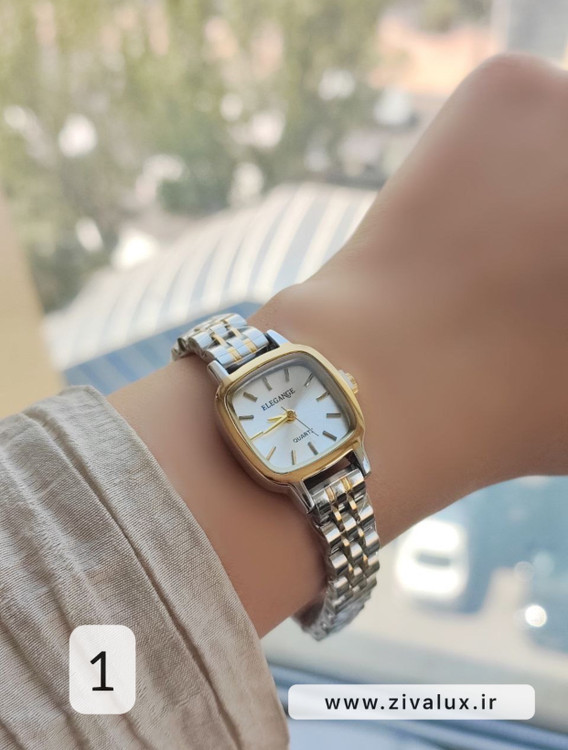 ساعت مچی زنانه مارک الگانس ELEGANCE موتور ژاپن بند استیل