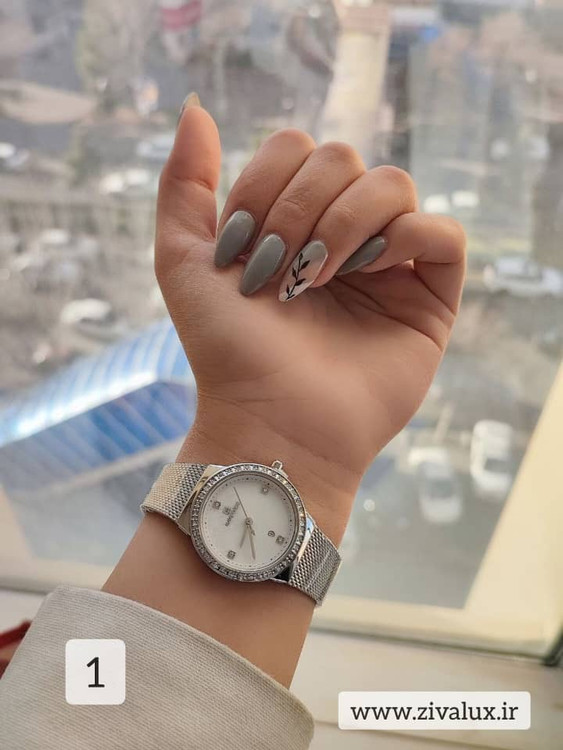 ساعت مچی زنانه مارک نیوی فورس NAVIFORCE مدل 5005 بند حصیری استیل