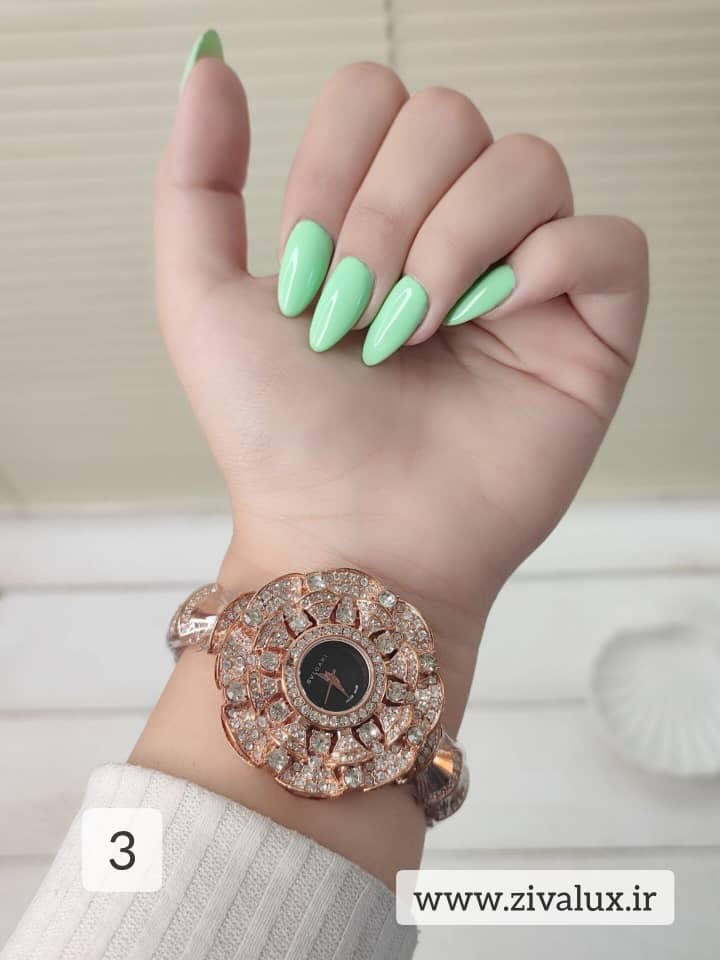 خرید آنلاین از فروشگاه ساعت زیوالوکس / ساعت مچی زنانه مارک بولگاری BVLGARI نگین دار