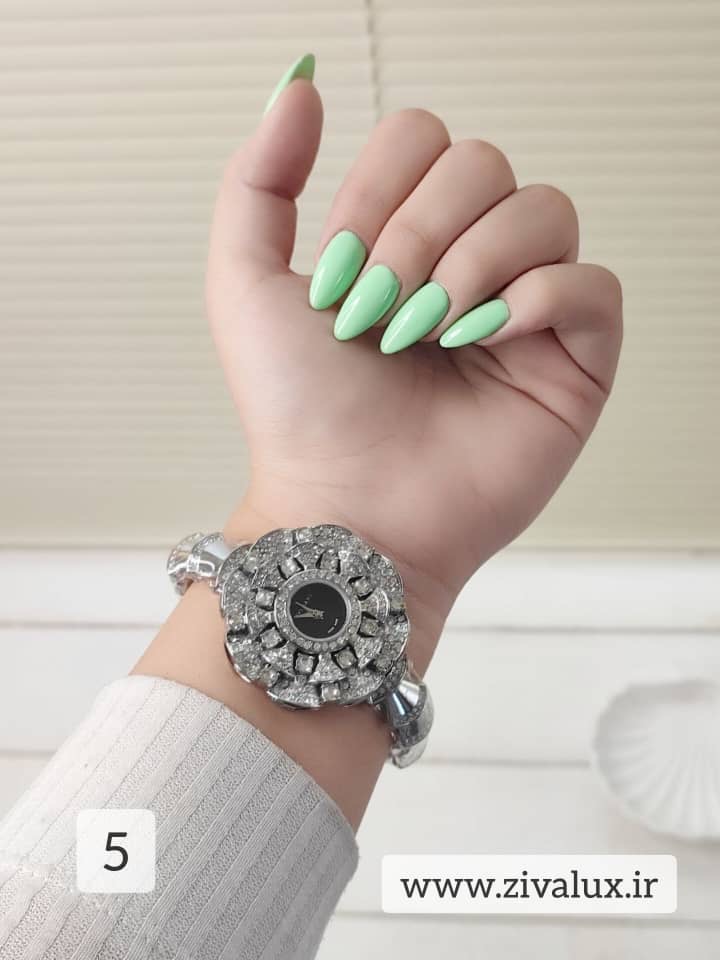 خرید آنلاین از فروشگاه ساعت زیوالوکس / ساعت مچی زنانه مارک بولگاری BVLGARI نگین دار