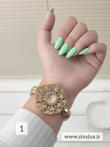 خرید آنلاین از فروشگاه ساعت زیوالوکس / ساعت مچی زنانه مارک بولگاری BVLGARI نگین دار