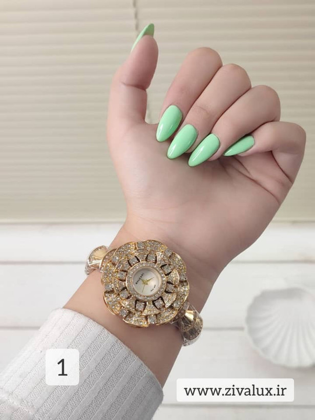 خرید آنلاین از فروشگاه ساعت زیوالوکس / ساعت مچی زنانه مارک بولگاری BVLGARI نگین دار