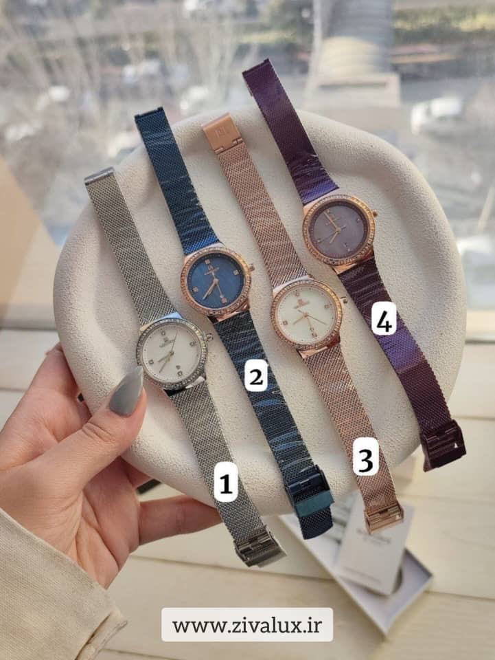 خرید آنلاین از فروشگاه ساعت زیوالوکس / ساعت مچی زنانه مارک بولگاری BVLGARI نگین دار