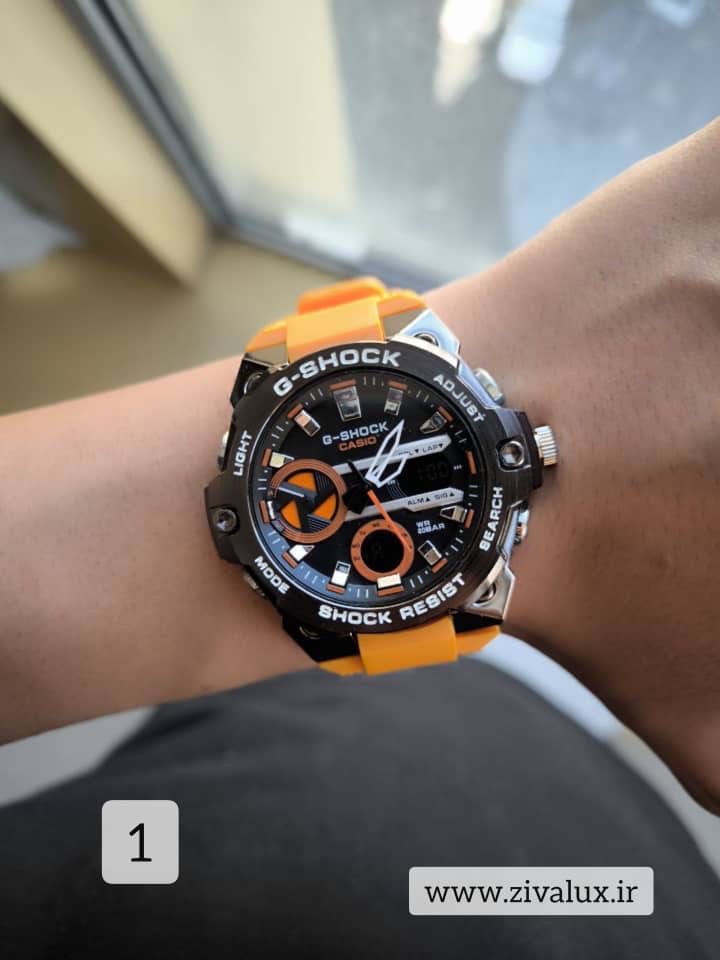 ساعت مچی مردانه مارک جی شاک G_SHOCK دو زمانه
