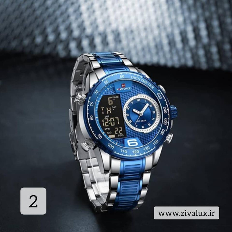 ساعت مچی مردانه مارک نیوی فورس مدل NAVIFORCE 9199 بند استیل