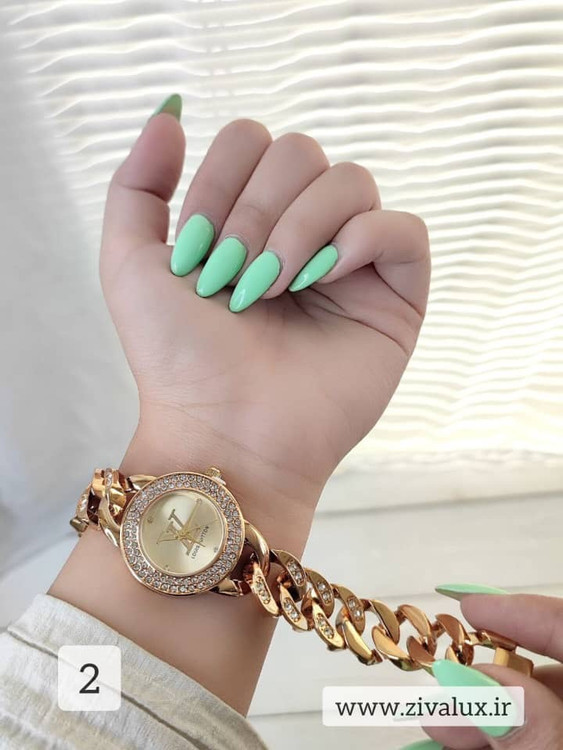 ساعت مچی زنانه مارک لویی ویتون louis vuitton بند کارتیر استیل