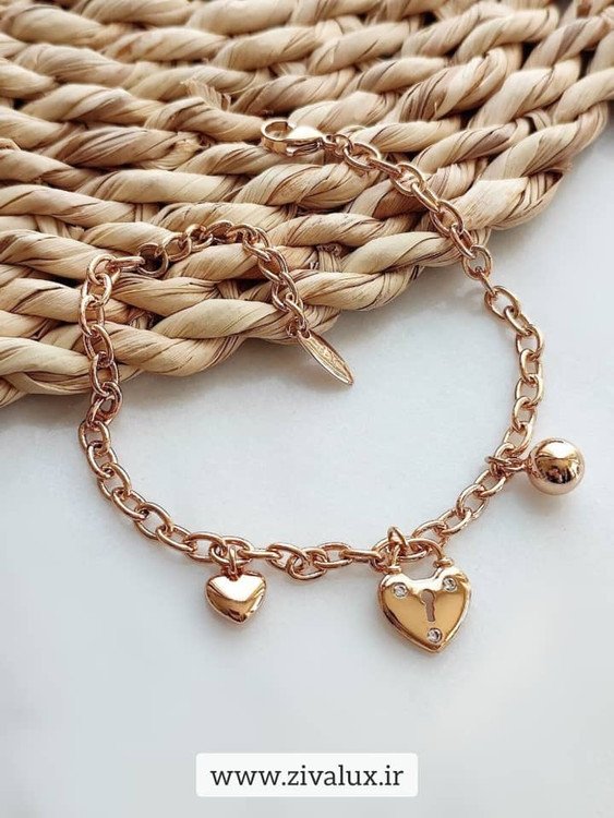 دستبند زنانه مارک ژوپینگ xuping طرح قلب