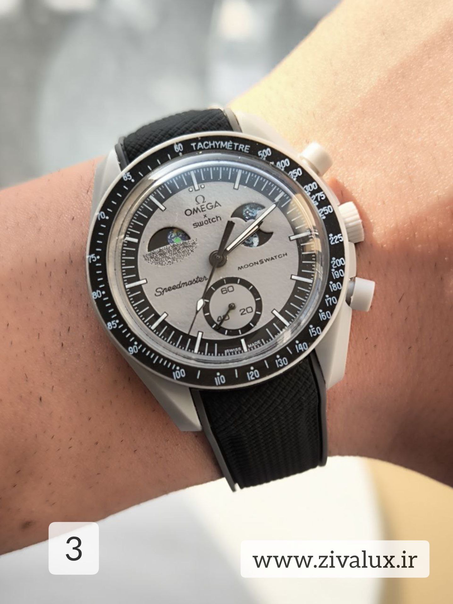 ساعت مارک اومگا OMEGA + Swatch سواچ بند پیو