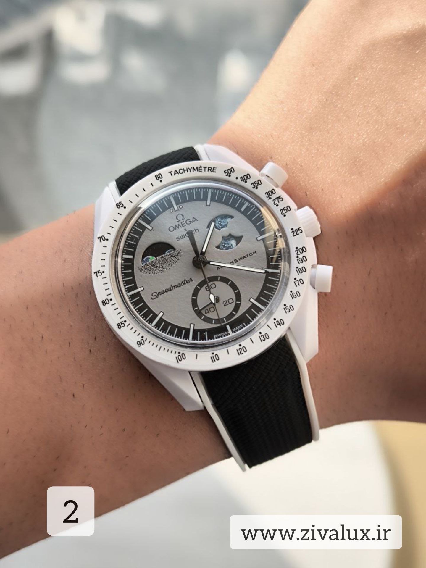 ساعت مارک اومگا OMEGA + Swatch سواچ بند پیو
