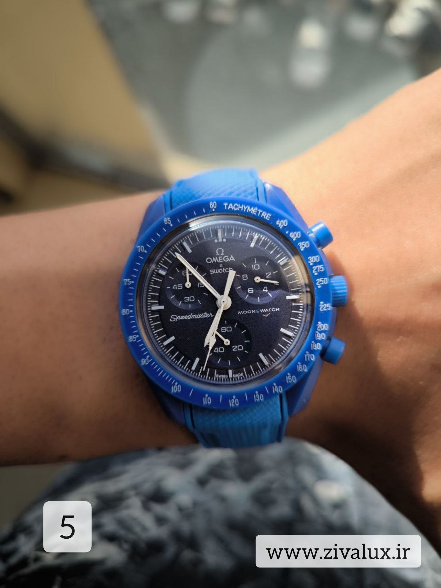 ساعت مارک اومگا OMEGA + Swatch سواچ بند پیو