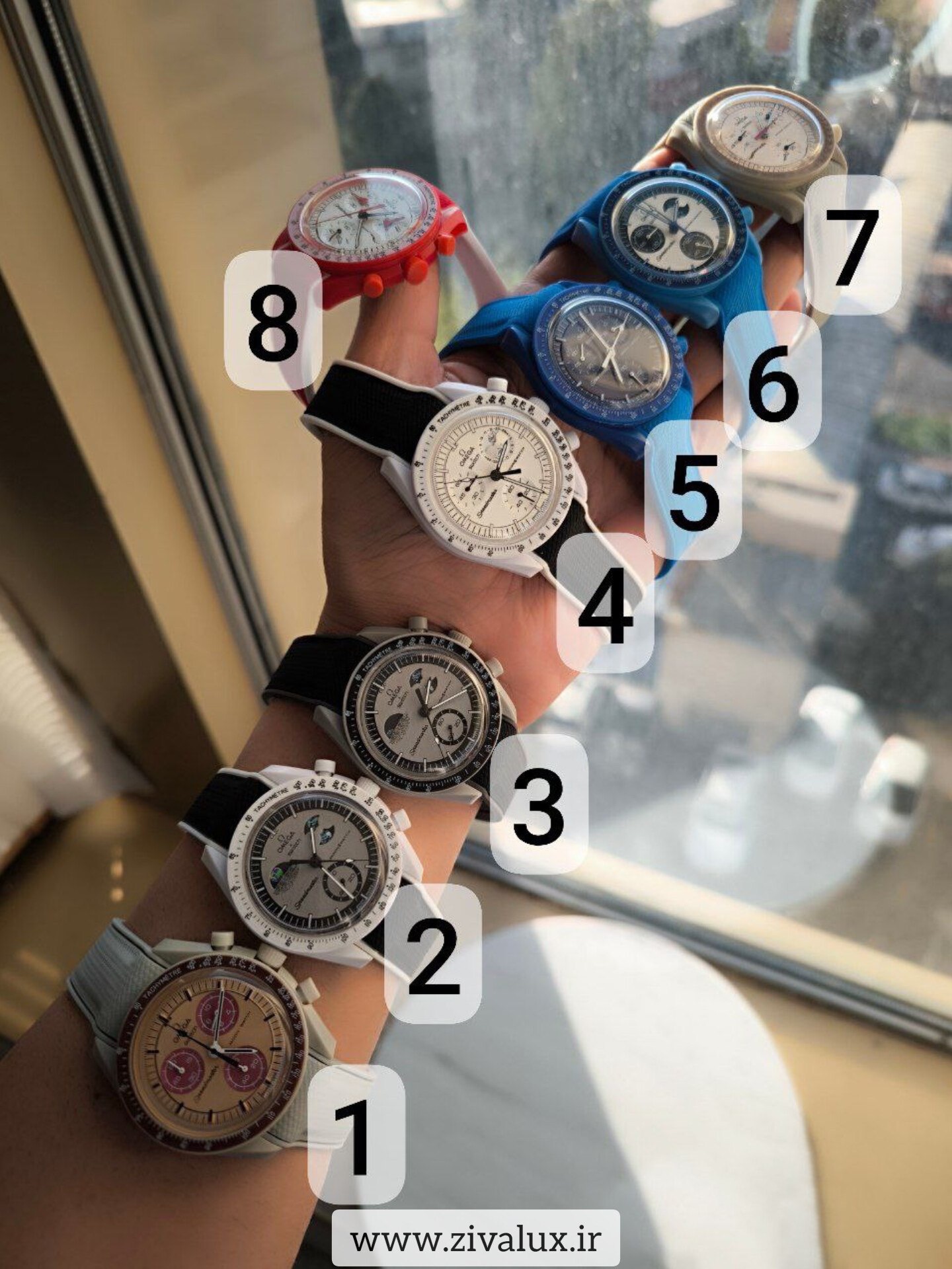 ساعت مارک اومگا OMEGA + Swatch سواچ بند پیو