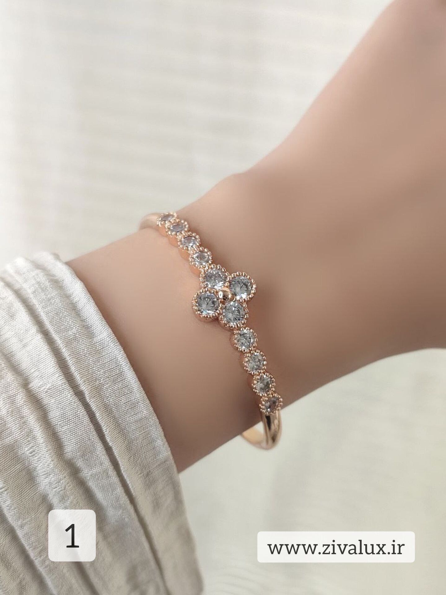 تکدست زنانه مارک ژوپینگ xuping نگین دار