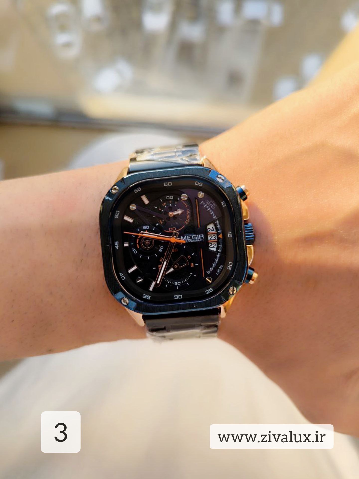 ساعت مچی مردانه مارک مِگیر MEGIR بند استیل