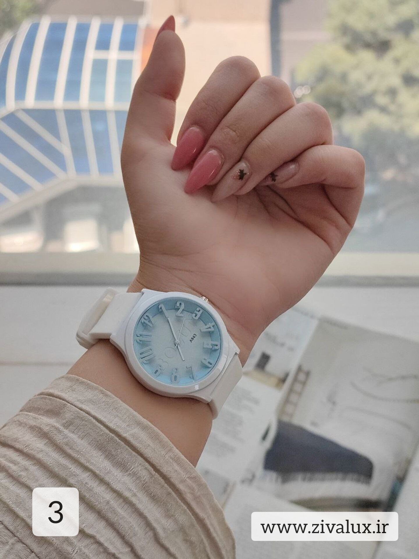 ساعت مچی ‏دخترانه مارک بلون bolun بند سیلیکونی