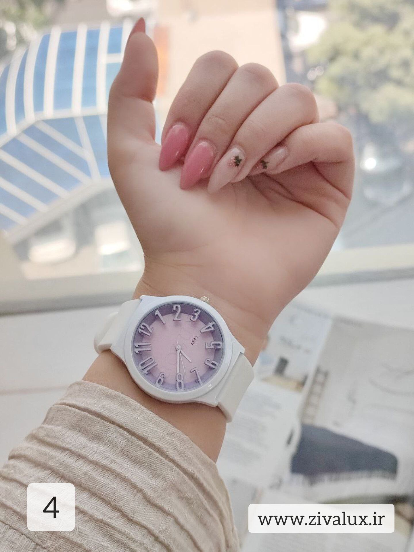 ساعت مچی ‏دخترانه مارک بلون bolun بند سیلیکونی