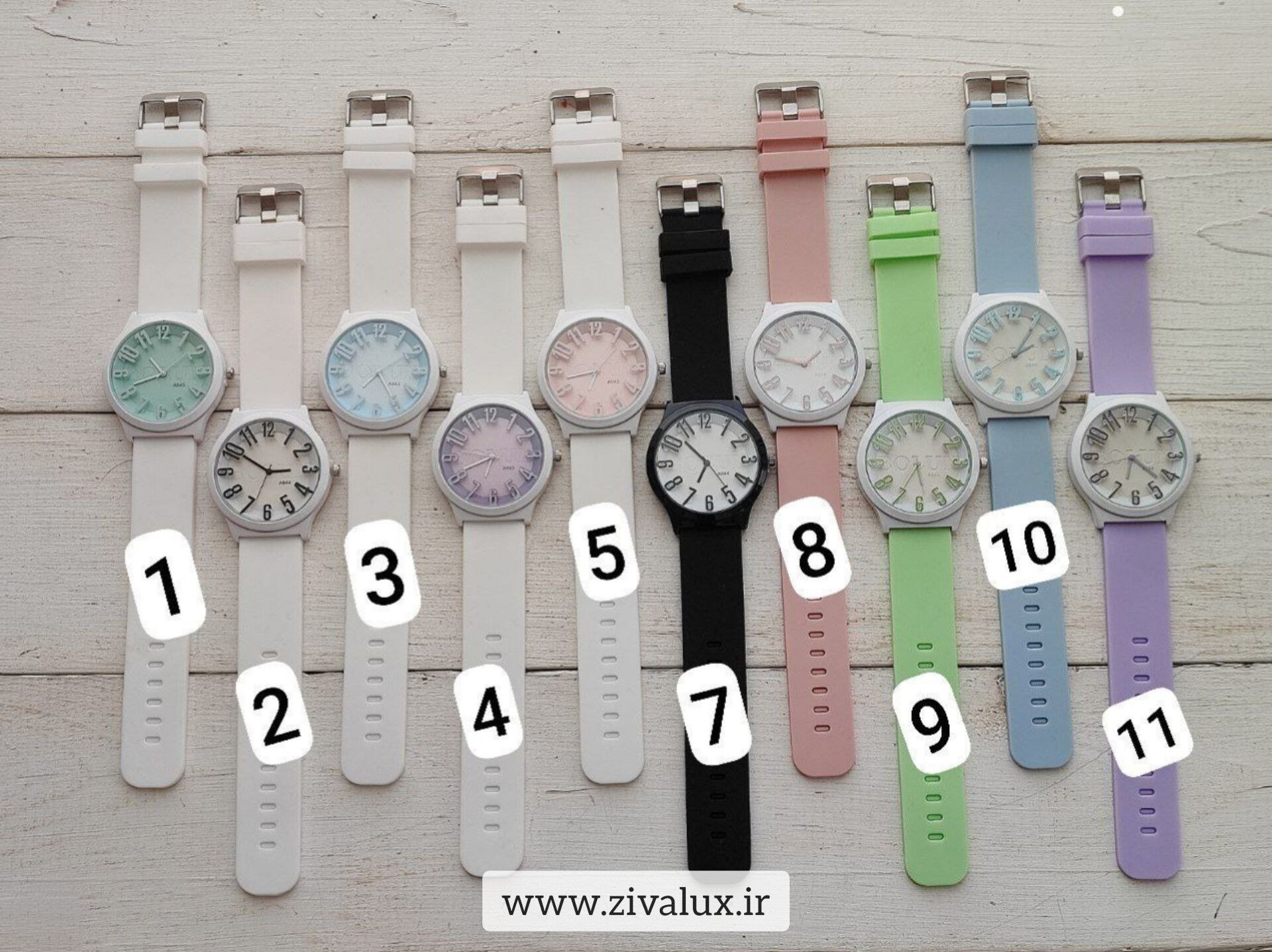 ساعت مچی ‏دخترانه مارک بلون bolun بند سیلیکونی